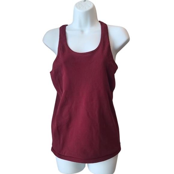 Lululemon Reveal Racerback Tank Top Activewear Athleisure Deep  Rouge Red Size 6 - Picture 6 of 10